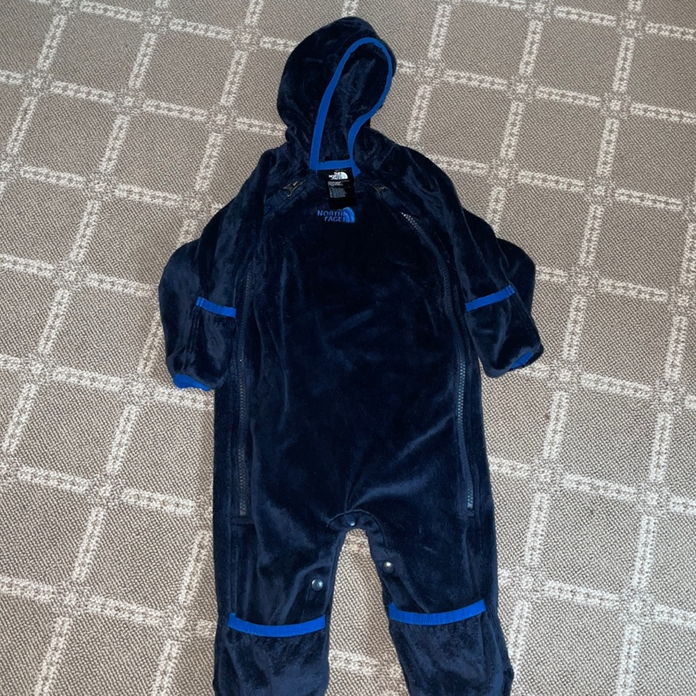North Face fleece baby bunting